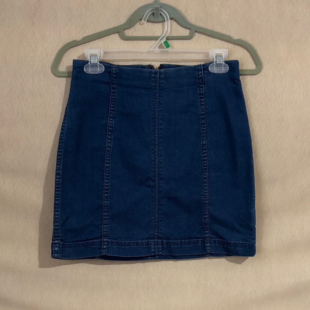 Free People Denim Mini Skirt